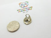 Sterling Silver Lucky Horseshoe Charm Pendant Mid-Century c1950