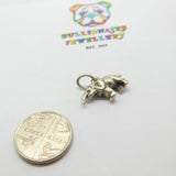 Sterling Silver Little Elephant Charm Pendant Vintage c1970