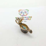 Sterling Silver Nuvo Coloured Enamel Genie in a Lamp Charm Pendant Mid-Century c