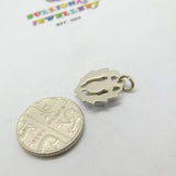 Sterling Silver Coloured Enamel National Scottish Thistle Charm Pendant Vintage