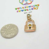 Sterling Silver 'Milano Charms' Lock & Clasp Pendant Vintage c1980