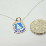 Sterling Silver & Enamel Beer Devon Pendant Necklace Vintage c1970