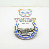 Sterling Silver and Coloured Enamel Famous Anvil Gretna Green Brooch Art Deco c1