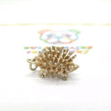 Sterling Silver Prickly Hedgehog Charm Pendant Vintage c1970
