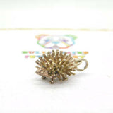 Sterling Silver Prickly Hedgehog Charm Pendant Vintage c1970