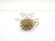 Sterling Silver Prickly Hedgehog Charm Pendant Vintage c1970