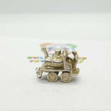 Sterling Silver Traditional Steam Train Charm Vintage c1970