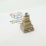 Sterling Silver Openable 'Couple In The Cake' Charm Vintage c1970