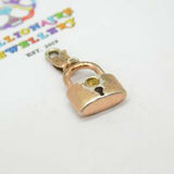 Sterling Silver 'Milano Charms' Lock & Clasp Pendant Vintage c1980