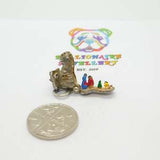 Sterling Silver & Enamel 'Family In The Shoe' Charm Vintage c1960