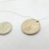 Sterling Silver Sixpence Ireland Coin Pendant Necklace 1955