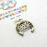 Sterling Silver Good Luck Horseshoe Charm Pendant Vintage c1970