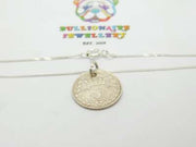 Sterling Silver 1919 Threepence Coin George V Pendant Necklace 1919