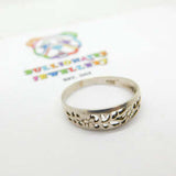 Sterling Silver Floral Cut-Out Ring Vintage c1970