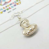 Sterling Silver Court Jester Pendant Necklace Vintage c1970