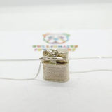 Sterling Silver Miniature Zippo Pendant Necklace Vintage c1970