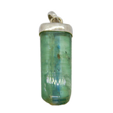 Sterling Silver Natural Green/Blue Flourite Drop Charm Pendant Vintage c1970s
