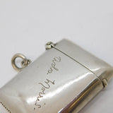Victorian Sterling Silver 'Ada Morris' Vesta Case Antique 1898 Birmingham
