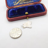 Sterling Silver and Enamel Travel Shield County 'Devon' Charm Vintage c1970