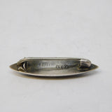 Sterling Silver Montrose Agate & Granite Brooch Antique 1915 Birmingham