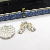 Sterling Silver Little Child's Shoes Charm Pendant Vintage c1970