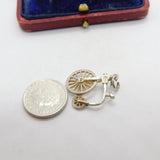 Sterling Silver Nuvo Pennyfarthing Bicycle Charm Pendant Vintage c1970