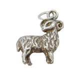 Sterling Silver Aries the Ram Zodiac Charm Pendant Vintage c1970