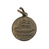 Edwardian Nelson Centenary Victory Copper Medallion Token Antique 1905