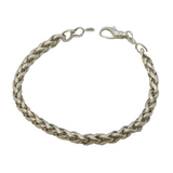 Studio Sterling Silver Rope Chain Bracelet Vintage 7.5" Length