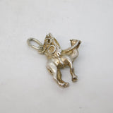 Sterling Silver Camel Rider Charm Pendant Vintage c1970