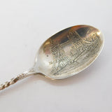 Edwardian Sterling Silver Tower Bridge, London Teaspoon Antique 1906 Birmingham