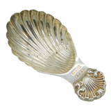 Sterling Silver Shell Bowl Tea Caddy Spoon Vintage 1973 Birmingham