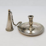 George III Sterling Silver Miniature Coaching Chamberstick Toy Antique 1810