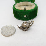 Sterling Silver Teapot Charm Pendant Vintage c1970