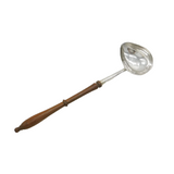 George II Sterling Silver Wooden Handled Toddy Ladle Antique 1738 London
