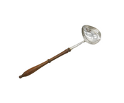 George II Sterling Silver Wooden Handled Toddy Ladle Antique 1738 London