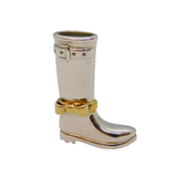 Azendi Sterling Silver & Gold Novelty Welly Boot Pendant Vintage
