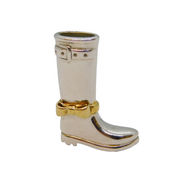 Azendi Sterling Silver & Gold Novelty Welly Boot Pendant Vintage