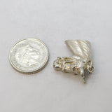 Sterling Silver Horse's Head Charm Pendant Vintage c1970s