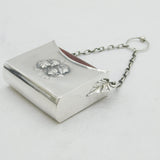 Edwardian Sterling Silver Reynolds Angels Prayer Book Holder Fob Antique