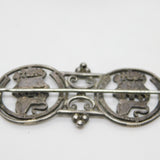 George IV Sterling Silver Shilling Coin Conversion Brooch Antique 1826