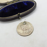 Authentic Belgian 1 Franc Coin Charm Pendant 1866