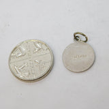 Sterling Silver Enamel St Christopher Charm Pendant Vintage c1970
