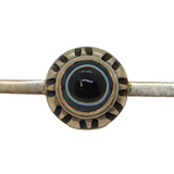 Sterling Silver Cabochon Banded Agate Taxco Style Studio Brooch Vintage c1970
