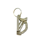 Sterling Silver Lyre Harp Charm Pendant Vintage c1970