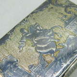 19th Century Russian Silver Niello Enamel Peter the Great Snuff Box Antique 1850