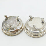 George III T&J Creswick Old Sheffield Silver Plated Salt Cellars Antique c1810