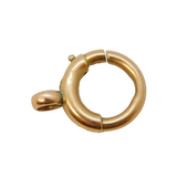 Victorian 9ct Yellow Gold Bolt Ring Clasp Findings Antique c1890s