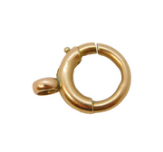 Victorian 9ct Yellow Gold Bolt Ring Clasp Findings Antique c1890s