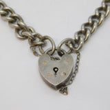 Sterling Silver Curb Link Charm Bracelet Vintage 1965 Birmingham